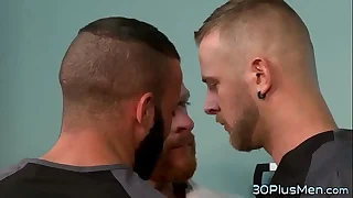 Gay bear licking asshole